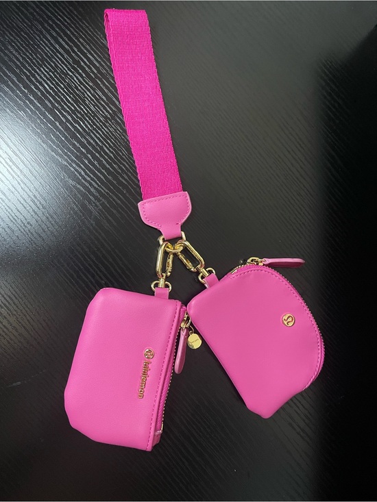 lululemon athletica Handbags - Hot Pink Dual Pouch Wristlet Bags